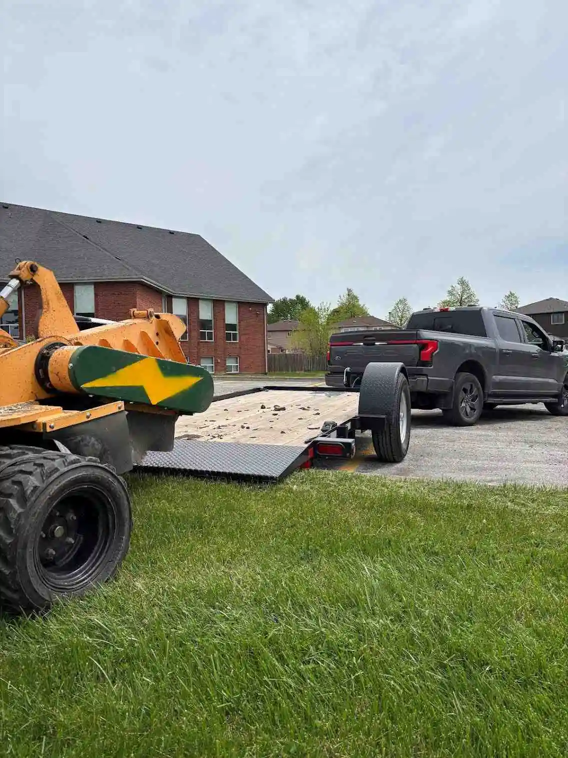 Lightning Stump Removal job in Central Ontario